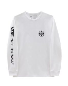 Vans Tee LS Off the Wall Check White