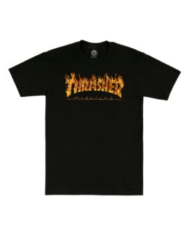 T-shirt thrasher inferno black