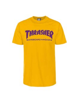 T-shirt Thrasher gold purple